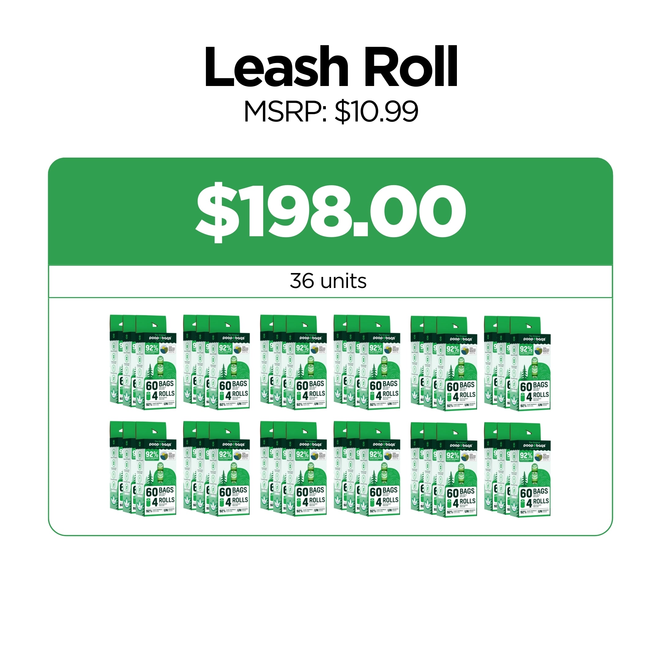 Wholesale Leash Roll Poop Bags