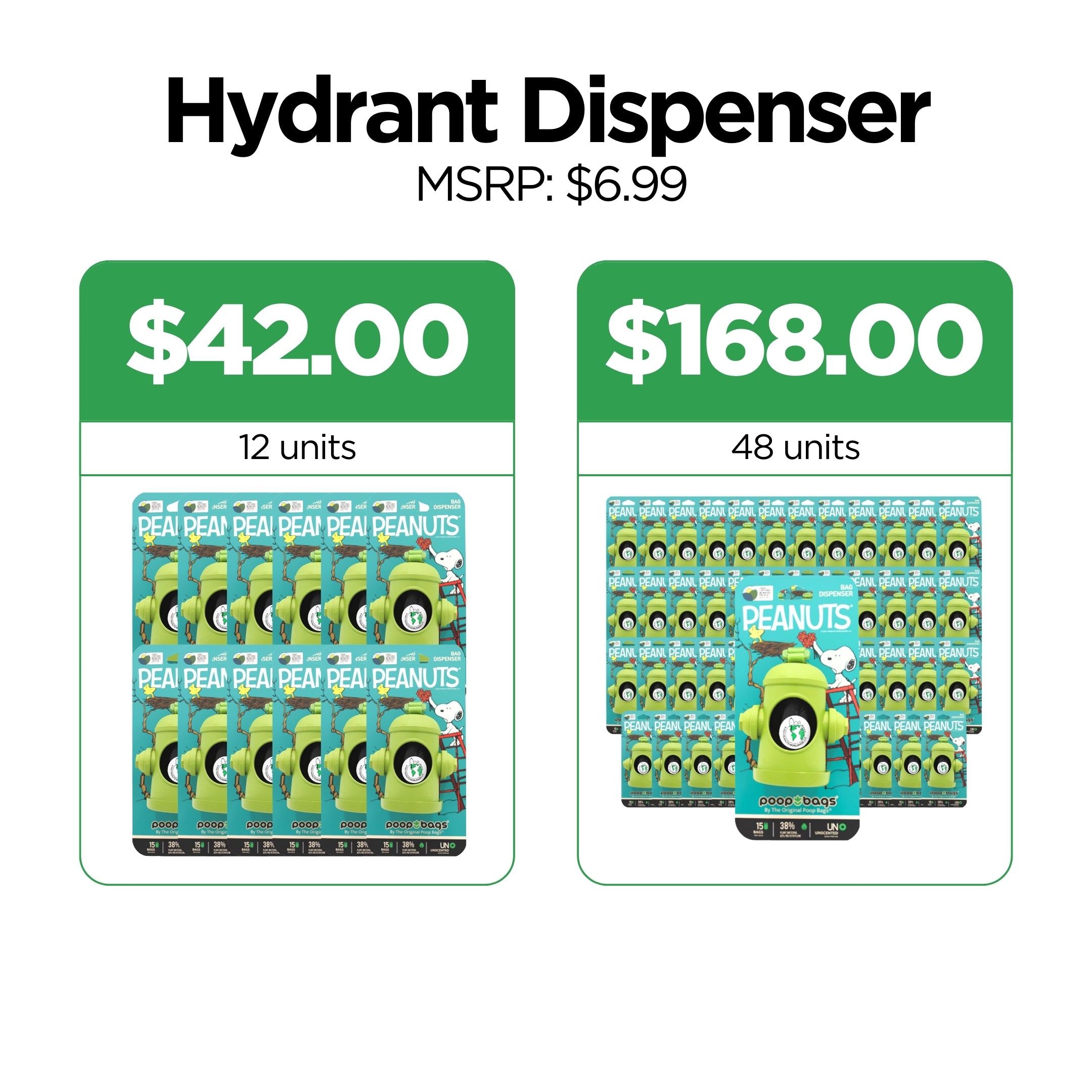 Wholesale Hydrant Dispenser + Leash Roll Poop Bags