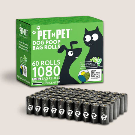 41% Plant-based Poop Bags - Black