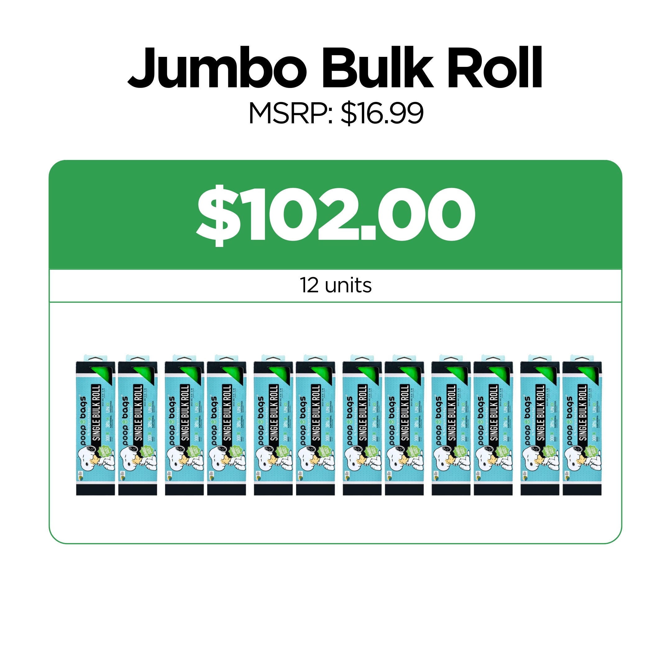 Wholesale Jumbo Bulk Roll Poop Bags