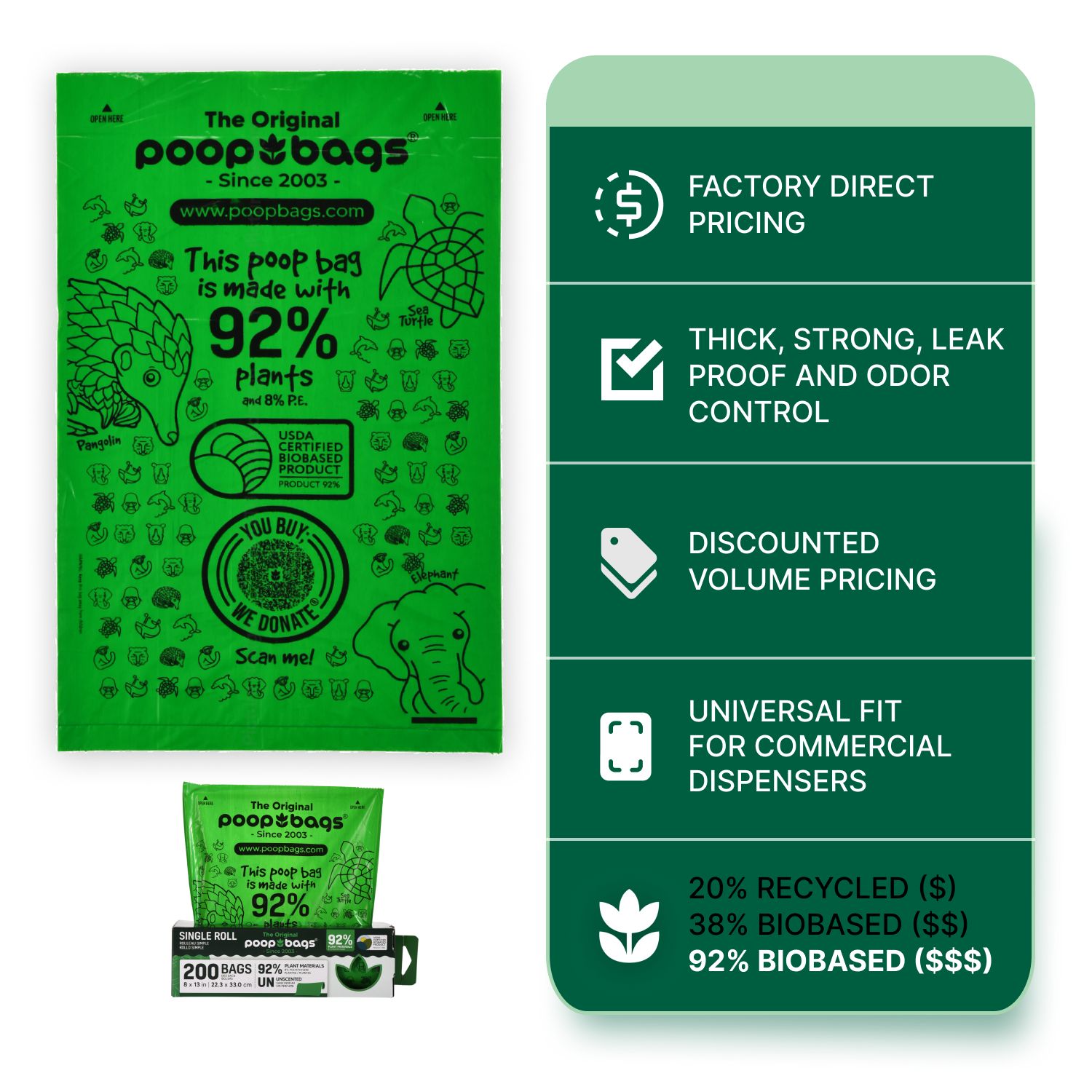 92% Plants - Roll Bags ($$$)